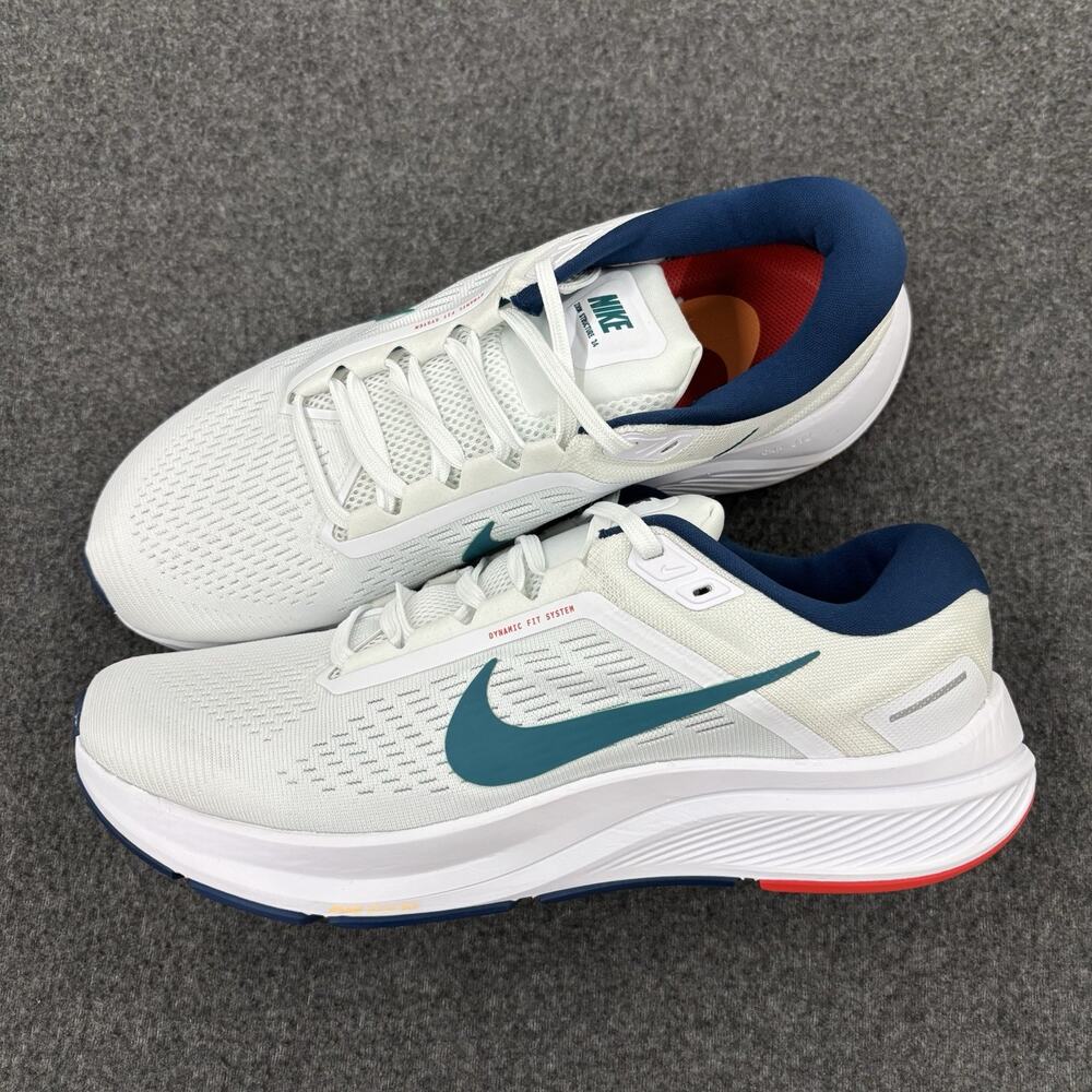 Nike Shoes Mens Size 10 Air Zoom Structure 24 White Spruce Valerian Blue